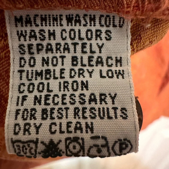 Mens Tommy Bahama Silk Shirt Size medium Sunset Orange Hibiscus - Picture 6 of 6